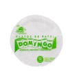 PLATO DESECHABLE DOMINGO MEDIANO CARTON x 12u