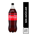 GASEOSA COCA-COLA ZERO SIN AZÚCAR x 2.5lt