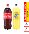 OF GASEOSA COCA-COLA 3LT+QUATRO 3LT P.ExU