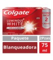 OF CREMA COLGATE LUMINOUS WHITE 2 x 75ML