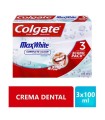 OF CREMA COLGATE MAXWHITE x 3UN x 100ML