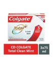 OF CREMA COLGATE TOT12 CLEANMIN x 3UN x 75ML