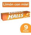 HALLS LIMÓN CON MIEL BARRA x 9u