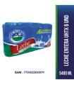 LECHE EL ZARZAL ENTERA SIXPACK x 900ml c/u